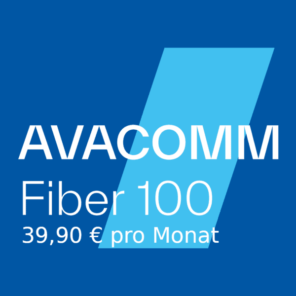 Symbolbild: AVACOMM Fiber 100 Tarif - 39,90€ im Monat